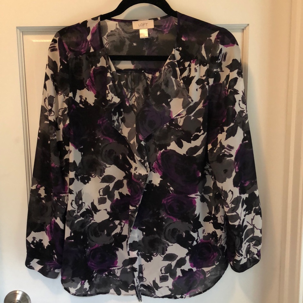 LOFT • Floral Patterned Blouse